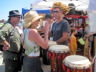 The drum vendor, 2011 Folk Festival