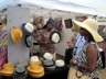 Hat vendor at the Jazz Festival