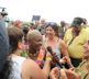 Angelique Kidjo working the crowds, Jazz Festival 2016